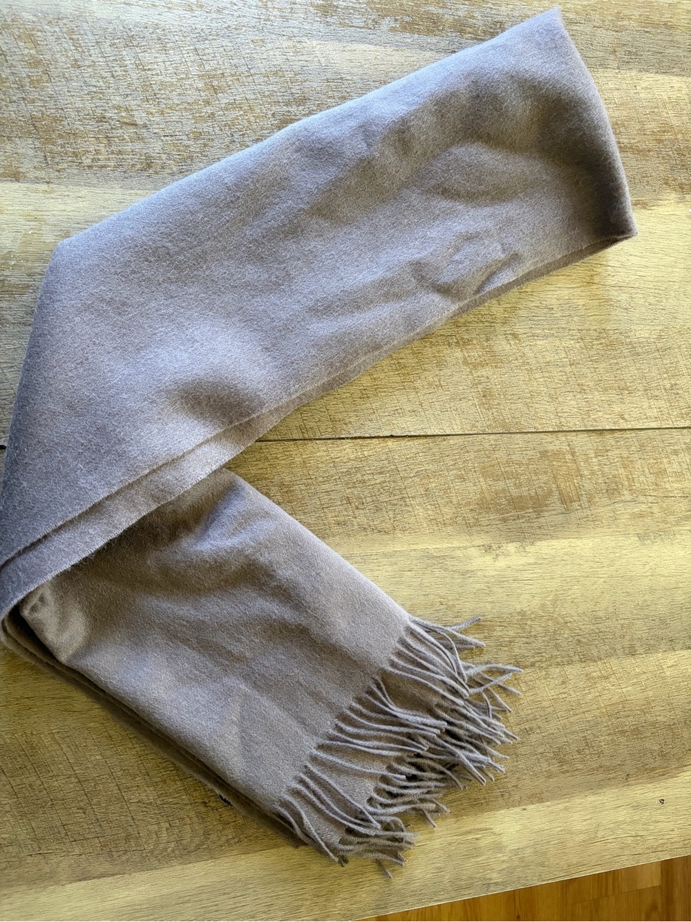 Reiss Cozy Fringe Scarf in Taupe